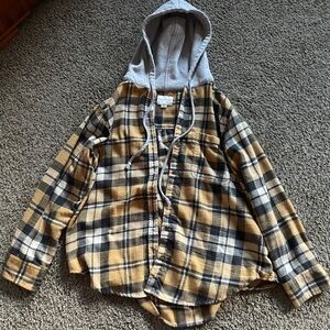 American Eagle hooded flannel, women’s medium